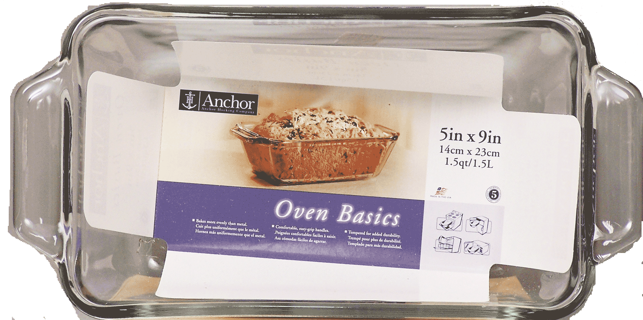 Anchor&nbsp;&nbsp;5in x 9in glass baking dish Full-Size Picture